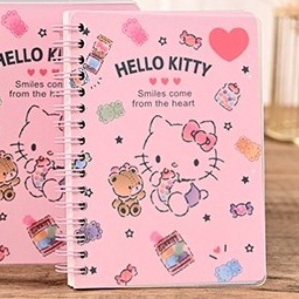 Hello Kitty  or Kuromi Little Notebook 60 Sheets Color Perforated